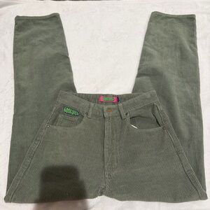 Y2K Empyre Green Corduroy Pants